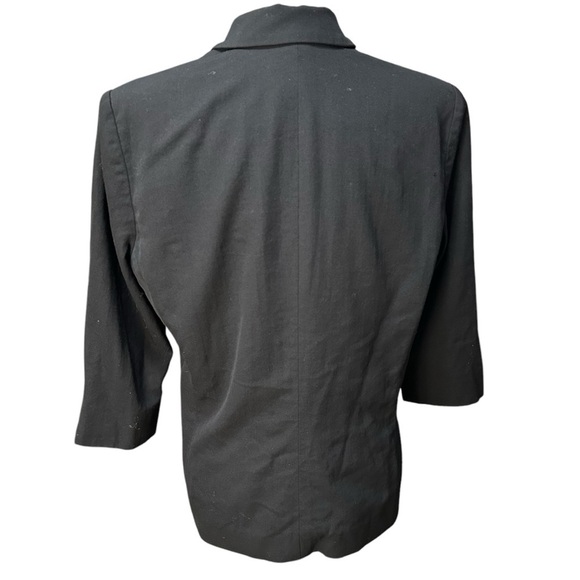 Austin Reed Black Button Front Wool Jacket  Sz 14 - Picture 2 of 11